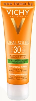 ВИШИ СОЛЕЙ КРЕМ ПРОТИВ НЕСЪВЪРШЕНСТВА СЪС SPF 30 50 мл.