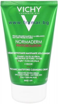 ВИШИ НОРМАДЕРМ ФИТОСЪЛЮШЪН ВУЛКАНИЧЕН МАТИРАЩ ПОЧИСТВАЩ КРЕМ 125 мл