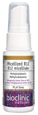 ВИТАМИН Б 12 МИЦЕЛИЗИРАН 1000 мкг спрей 30 мл BIOCLINIC NATURALS