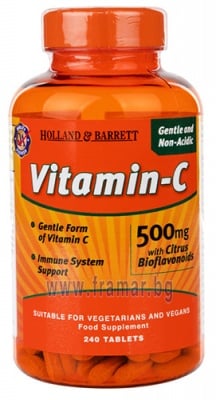 БУФЕРИРАН ВИТАМИН С таблетки 500 мг * 240 HOLLAND & BARRETT