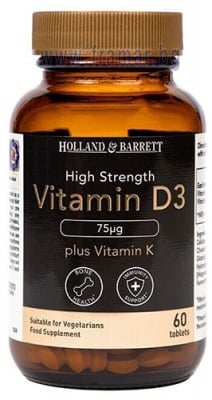 ВИТАМИН D3 + К таблетки 75 мкг * 60 HOLLAND & BARRETT