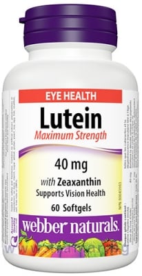 ЛУТЕИН 40 мг + ЗЕАКСАНТИН 7 мг капсули * 60 УЕБЪР НАТУРАЛС