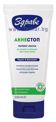 ЗДРАВЕ АКНЕ СТОП ПИЛИНГ МАСКА 100 мл.