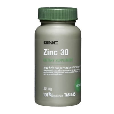 ЦИНК табл. 30 мг. * 100 GNC