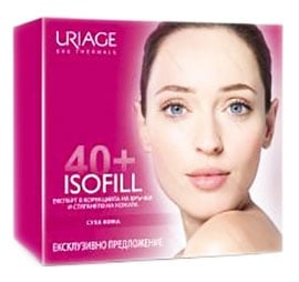 Uriage ISOFILL set - Rich wrincle focus correction cream for dry skin 50 ml. + Wrinkle focus correction eye contour care 15 ml. / Уриаж ISOFILL комплект - Богат коригиращ крем против бръчки за суха кожа 50 мл. + Околоочен коригиращ крем против бръчки 15 м