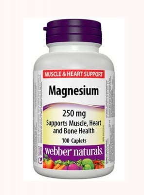 Magnesium 250 mg 100 caplets W