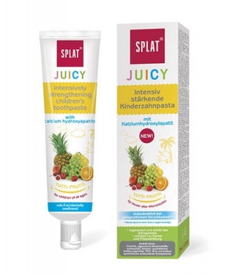 Juicy Splat toothpaste with tu