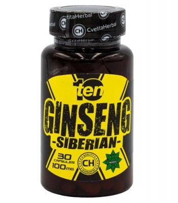 Ten Siberian ginseng 100 mg 30