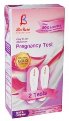 Be sure pregnancy test casette