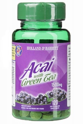 Acai with green tea 120 tablet