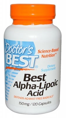 Doctor's Best Alpha lipoic acid 150 mg 120 capsules / Доктор'с Бест Алфа липоева киселина 150 мг. 120 капсули