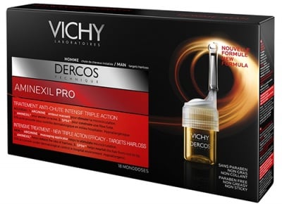 Vichy Aminexil male hair loss 18 ampoules / Виши Аминексил ампули против косопад за мъже 18 броя