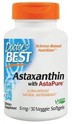 Doctor's Best Astaxanthin 6 mg 30 capsules / Доктор'с Бест Астаксантин 6 мг. 30 капсули
