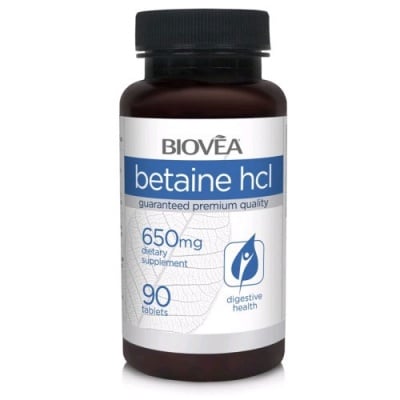 Biovea Betaine HCL 650 mg. 90