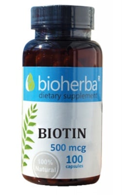 Bioherba Biotin 500 mcg 100 ca