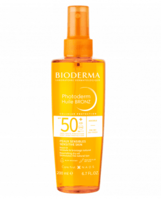 Bioderma Photoderm BRONZ Dry Oil SPF 50+ 200 ml. / Биодерма Фотодерм Бронз Слънцезащитно сухо олио с много висока защита за естествен тен SPF 50+ 200 мл.
