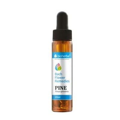 Bioherba Bach Flower Remedies Pine (Pinus sylvestris) 20 ml / Биохерба капки на д-р Бах Бял бор при чувство на вина и депресия 20 мл.