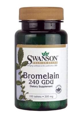 Swanson bromelain 240 GDU 200