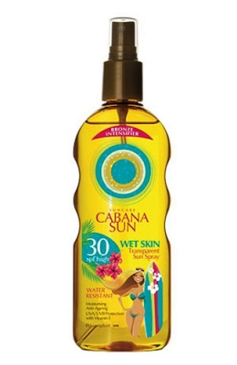 Cabana Sun Spray wet skin SPF
