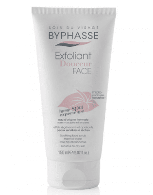 БИФАС УСПОКОЯВАЩ ЕКСФОЛИАНТ ЗА ЛИЦЕ ЗА ЧУВСТВИТЕЛНА КЪМ СУХА КОЖА 150 мл