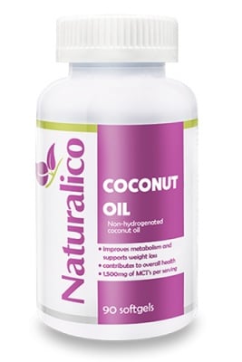 Naturalico coconut oil 90 caps