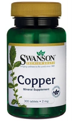 Swanson copper 2 mg 300 tablet