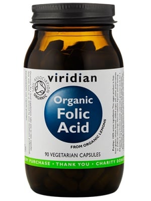 Organic folic acid 400 mg 90 c