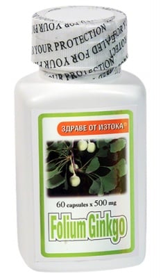 Folium Ginkgo 500 mg 60 capsul