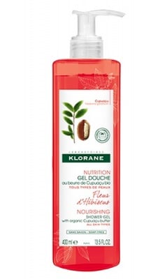 Klorane shower gel with hibiscus blossom 400 ml. / Клоран Душ-гел с цвят от Хибискус 400 мл.