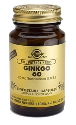 Ginkgo 60 capsules Solgar / Ги