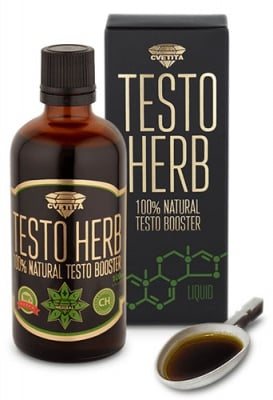 Testo herb liquid 100 ml. Cvet