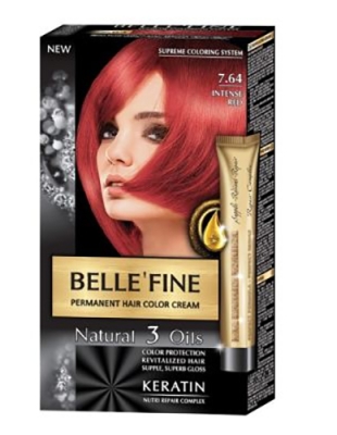 Belle'Fine hair color cream 7.