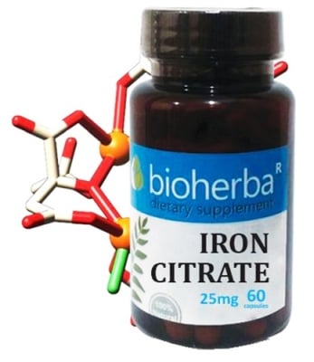 Bioherba iron citrate 25 mg 60