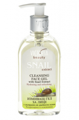 Victoria Beauty Cleansing face gel with snail extract 200 ml. / Виктория Бюти Измиващ гел за лице с екстракт от Градински охлюв 200 мл.