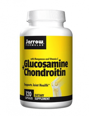 Jarrow Formulas Glucosamine + Chondroitin 120 capsules / Джароу Формулас Глюкозамин + Хондроитин 120 капсули
