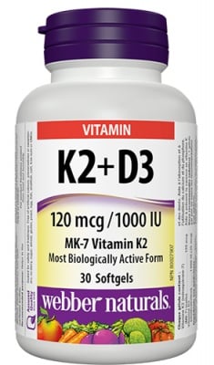 Vitamin K2 120 mcg + D3 1000 I