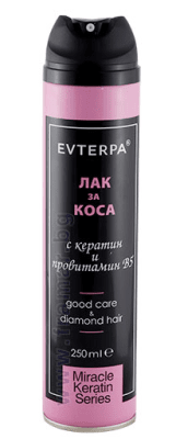 ЕВТЕРПА ЛАК ЗА КОСА СИЛНО ФИКСИРАЩ С БЛЯСЪК 250 мл