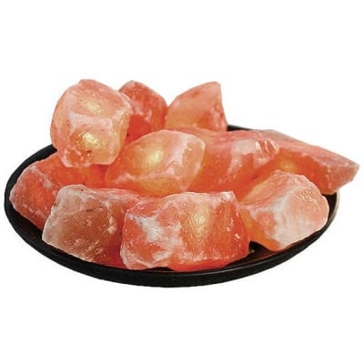 ЛАМПА ОТ ХИМАЛАЙСКА СОЛ ПАНИЦА С 10 ВЪГЛЕНА