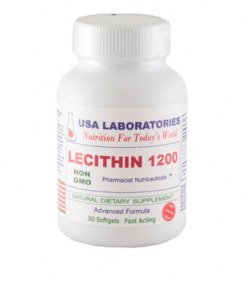 ЛЕЦИТИН капсули 1200 мг * 30 USA LABORATORIES