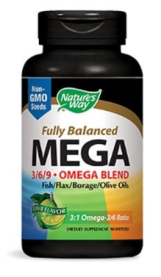 Mega 3-6-9 Omega Blend 1450 mg. 90 capsules Nature's Way / Омега Бленд 1450 мг. 90 капсули Natures Way
