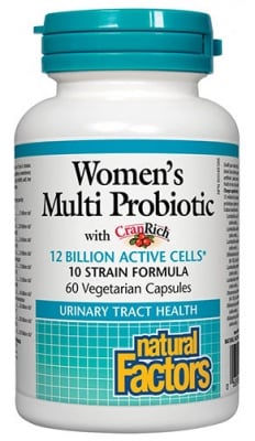 Women`s multi probiotic 60 capsules Natural Factors / Мулти пробиотик за жени 60 капсули Натурал Факторс