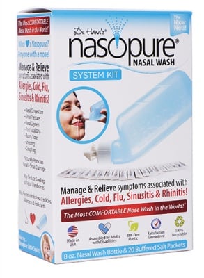 Nasopure set nasal wash 236 ml. + 20 sachets / Назопюр комплект за промивки на нос 236 мл. + 20 сашета