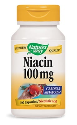Niacin 100 mg 100 capsules Nat