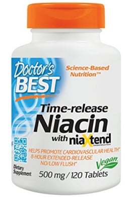 Doctor's Best Niacin 500 mg 12