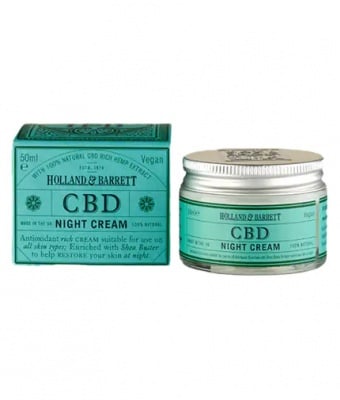 НОЩЕН КРЕМ С КОНОПЕНО МАСЛО (CBD) 50 мл HOLLAND & BARRETT
