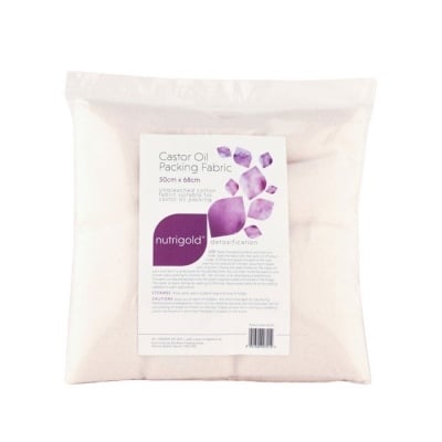 ПЛАТ ЗА КОМПРЕСИ С РИЦИНОВО МАСЛО 50 см х 68 см NUTRIGOLD