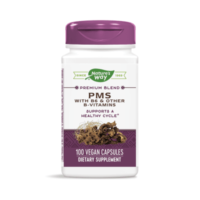 PMS with Vitamin B6 and other B Vitamins 240 mg. 100 capsules Nature's Way / ПМС + Витамин Б6 и други Витамини от група Б 240 мг. 100 броя капсули Nature's Way