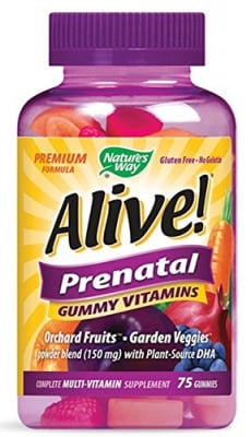 Alive Prenatal vitamins 75 gum
