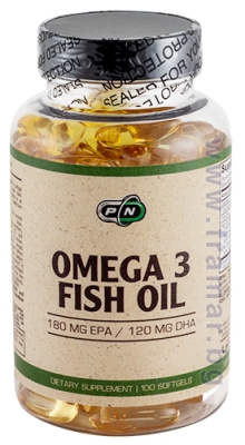 ПЮР НУТРИШЪН ОМЕГА - 3 РИБЕНО МАСЛО 180 EPA / 120 DHA дражета * 100