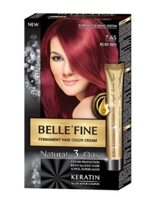 Belle'Fine hair color cream 7.